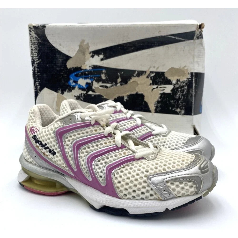 Spira STRIKER Women's LIGHTLY USED Walking Shoe White/Cotton Candy US Size 5.5
